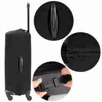 Husa protectie troler, elastica, marime L, cu fermoar dublu si catarama, negru