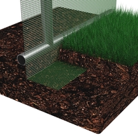 Sera de gradina, tip tunel cu cadru metalic, 300x200cm, verde, 6mp, fereastra suplimentara spate