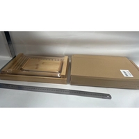 Tocator de Feliat Paine, Flippy, 31.7x23.7x6 cm, din Lemn, Maro