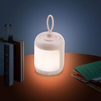 Mini Lampa LED de Camping, Vafy, pentru Aer Liber, Reincarcabila USB Type C, 3 Trepte de Lumina, Portabila, 13.8 x 6.5 cm, 5V, Alb