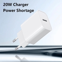 Incarcator Retea Fast Charge, Flippy, Incarcator Standard European Power Delivery 20 W, Compatibil cu iPhone 8-14, Alb
