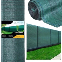 Plasa umbrire si intimitate pentru gard, 1m latime, 50m lungime, 140g densitate, verde