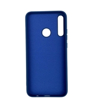 Husa protectie compatibila cu Huawei P40 Lite E Liquid Silicone Case Albastru inchis