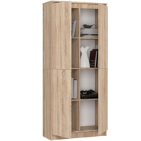 Dulap cu 8 etajere, PAL laminat 16 mm, 80x35x180 cm, stejar sonoma