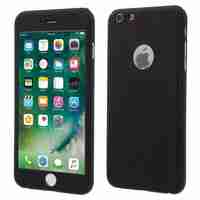 Husa de Protectie, Vafy, pentru Apple iPhone 11, Acoperire Completa 360 cu Folie de Protectie, Plastic, Negru