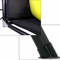 Leagan balansoar gradina Sersimo Trieste, 3 locuri, 220kg, negru