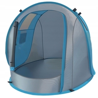 Cort plaja si picnic Sersimo, protectie UV, 210x130x90 cm, albastru gri