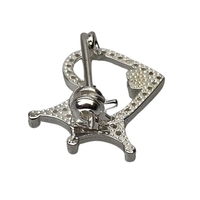 Brosa Argint 925 Inima si Coronita