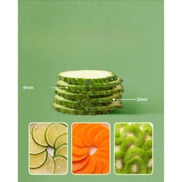 Feliator de Legume Multifunctional, Flippy, Taieturi Diferite, Razatoare pentru Bucatarie, Taietor de Cartofi, Presa Manuala, Pliabila, Extensibila, PP PET, 23.5x9.5x5.5 cm, Alb