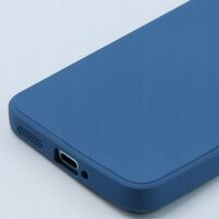 Husa de Protectie, Vafy, pentru Xiaomi Redmi 13T, Liquid Silicone, cu Microfibra pe Interior, Protectie Antisoc, Compatibil Incarcare Wireless, Albastru
