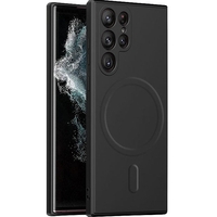 Husa de protectie Vafy, cu incarcare Wireless, Tehnologie Magsafe, pentru Samsung Galaxy S23 Plus , Negru