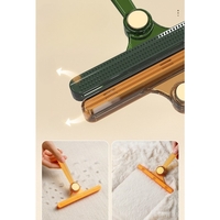 Perie de Indepartare a Scamelor, Flippy, pentru Haine si Par de Animale, cu Doua Fete, Manual, Multifunctional, 12x14.5 cm, Accesoriu pentru Casa, Portocaliu