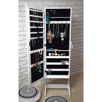 Dulap de toaleta cu oglinda si spatiu de depozitare bijuterii, 35x139cm, alb