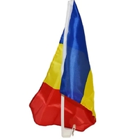 Steag Tricolor Auto, Flippy, 45 cm x 30 cm, Stegulet, Drapel