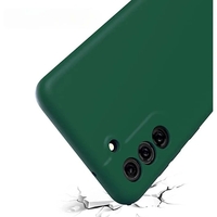 Husa Protectie, Vafy, compatibila cu Samsung S21 5G, Liquid Silicone, Verde
