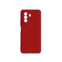 Husa pentru Huawei Y90, Vafy, Liquid Silicone, cu Microfibra pe interior, Protectie Antisoc, Rosu
