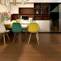 Set 36 Placi Autoadezive pentru Pardoseala, Vafy, din PVC, Impermeabil, Ignifug, Usor de Curatat, Dimensiune Placa 91.44 x 15.24 cm, Grosime 1.5 mm, Acoperire 5 m2, Model 8, Caramiziu