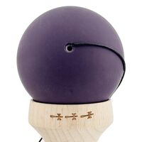 Kendama X Originala, Profesionala, Flippy, Cupe Mari KING SIZE V3, Rubber Grip, Gaura in Baza, Rulment Metalic, din lemn 18 cm, Ata 62/65 cm, Gradient Negru/Albastru deschis