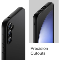 Husa de Protectie Matte TPU, Vafy, pentru Samsung Galaxy S23 FE 5G, Protectie Camera, Antisoc, Antizgariere, Antialunecare, Acoperire Completa, Negru