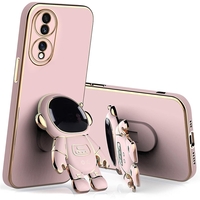 Husa Telefon 2in1, Vafy, Compatibila Huawei P50 Pro, Carcasa TPU cu Suport Inclus Tip Astronaut, Protectie Camere, Roz