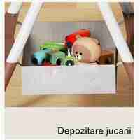 Scaun de Masa pentru Bebelusi si Copii Flippy, cu Roti, cu Tetiera, Telescopic, Pliabil, Masuta Reglabila, Suport Picioare, Scaun cu Invelis Piele Artificiala, Centura Siguranta, Spatiu Depozitare, 97 x 73 x 65 cm, Roz