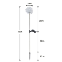 Lampa solara sub forma de Papadie, alb cald, Vafy