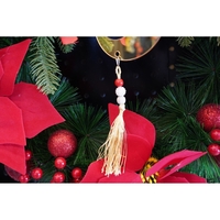Ornament brad, Flippy, Luna, Auriu, Lucios, 10*25CM, Acril, Interior/ Exterior