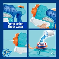 Pistol cu Apa pentru Copii, Rezervor, Pentru Piscina/Plaja, Flippy, 6ani+, Albastru, 500ML