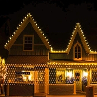 Instalatie Craciun, Tip Plasa, IP 44, 21 x 1 m, 880 LED-uri, Alb cald, 8 jocuri de lumini, Transformator fara telecomanda, Interconectabila, Prelungitor 3 m inclus, Fir transparent, Vafy