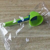 Lingura pentru Proteine, Vafy, Lingura cu Palnie Culisanta, Lingura Dozator pentru Lapte Praf si Suplimente, 12.5 cm, Verde
