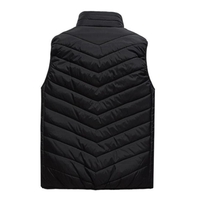 Vesta Inteligenta Incalzita, Flippy, Unisex, 2 Zone de Incalzire, Umplutura Bumbac, 3 Trepte de Temperatura, Incarcare USB, Negru, sub 45 kg, Marime S