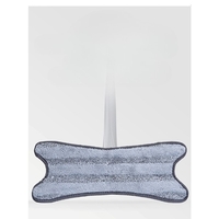 Rezerva Mop Plat, Flippy, din Fibre Superfine, Lavabila, 15 x 38 cm, Argintiu