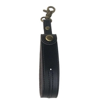 Husa pentru Kendama, Flippy, Husa de Depozitare pentru Kendama, din Piele Ecologica, Catarama cu Agatare pentru Transportare, Model Breloc Simplu, 19.5 x 2.5 cm, Negru