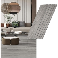 Set 36 Placi Autoadezive pentru Pardoseala, Vafy, din PVC, Impermeabil, Ignifug, Usor de Curatat, Dimensiune Placa 91.44 x 15.24 cm, Grosime 1.5 mm, Acoperire 5 m2, Model 1, Gri