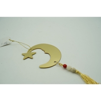 Ornament brad, Flippy, Luna, Auriu, Lucios, 10*25CM, Acril, Interior/ Exterior