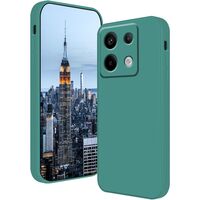 Husa de Protectie, Vafy, pentru Xiaomi Redmi Note 13 5G, Liquid Silicone, cu Microfibra pe Interior, Protectie Antisoc, Compatibil Incarcare Wireless, Verde