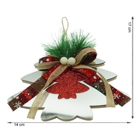 Ornament brad, Flippy, Brad, Argintiu, Lucios, 14*17CM, Acril, Interior/ Exterior