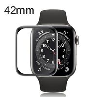 Folie Sticla Apple Watch Series 2/3 42 mm adeziv pe margine Negru