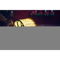 Instalatie Craciun, 32 m, 768 Led-uri ,Furtun Luminos, Alb cald, 8 jocuri de lumini, Transformator, Sectionabila, 220 V, Vafy
