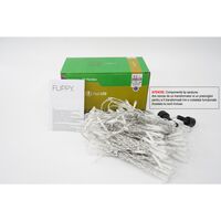 Sectiune Instalatie de Craciun Vafy Tip Perdea, cu Flash, 2 m x 2 m, 240 LED-uri, Interconectabila, Fir Transparent, Albastru