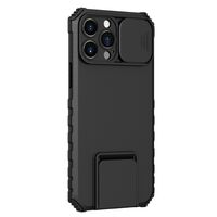 Husa Defender cu Stand pentru Samsung Galaxy A33 5G, Negru, Suport reglabil, Antisoc, Protectie glisanta pentru camera, Vafy