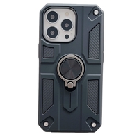 Husa protectie Vafy compatibila cu Apple iPhone 13 Pro Max Defender Model 5 cu suport prindere inel,Negru