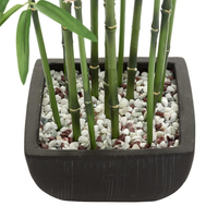 Planta artificiala Atmosphera bambus cu ghiveci ceramic, 180 cm, verde
