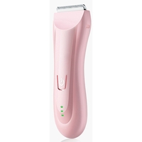 Masina De Tuns Bebelusi si Copii, Vafy, Lame Cermice si Inox, Fara Fir, Functie Anti Taiere, Silentios, 50 W, Rezistent la Apa, 2 Accesorii, Incarcator USB, Roz deschis