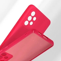 Husa protectie Vafy pentru Samsung A53 5G Liquid Silicone Roz Fuchsia/Roz