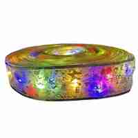 Panglică LED de Crăciun Flippy Aurie, lungime 4 m , 40 LED-uri, Baterii, Multicolor