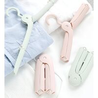 Umeras Pliabil de Calatorie, Flippy, Mini Cuier Portabil pentru Haine, Suport de Uscare, 14x7x1.4cm, Roz