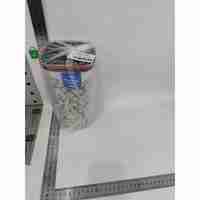 Cutie de Depozitare Alimente, Flippy, Cutie de tip Container, Recipient pentru Cereale in Bucatarie, 11.5 x 11.5 x 23 cm, volum 2000 ml, Transparenta cu Capac Negru
