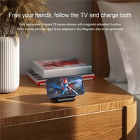 Incarcator Wireless Magnetic/Pliabil 3in1, Flippy, Multifunctional de Birou, 15W, Compatibil cu iOS/Android, 25 x 7.5 x 1 cm, Negru
