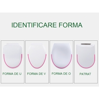 Capac de Toaleta cu Reductie 3 in 1, Flippy, pentru Copii +3 Ani si Adulti, Coborare Lenta si Silentioasa, Instalare Usoara, din PP5 , in Forma de O, Alb/Roz